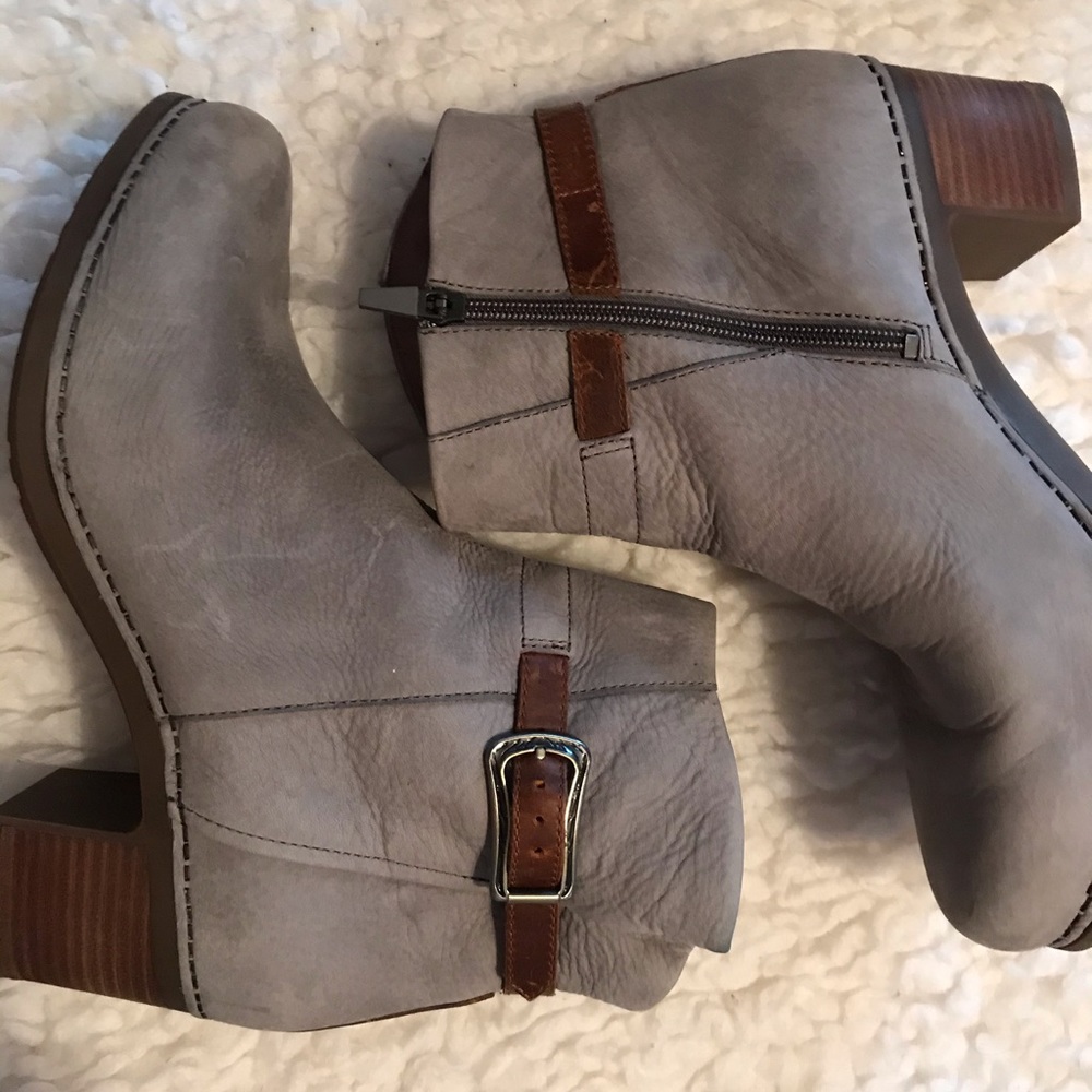 Dansko grey leather boots 41